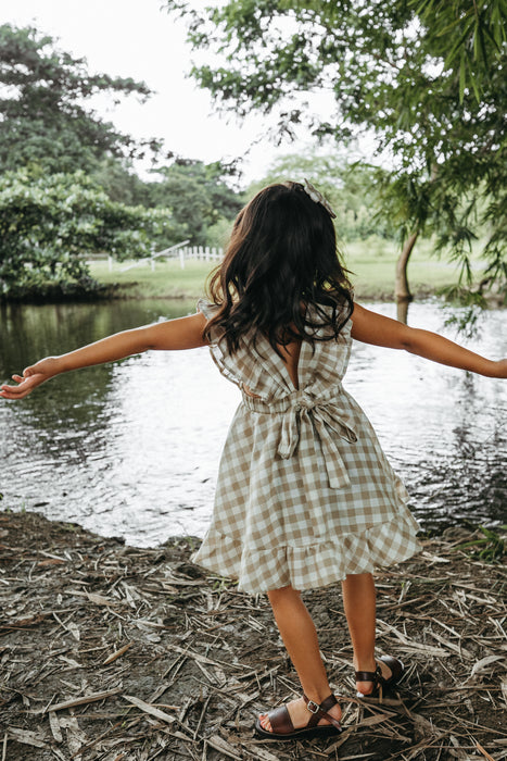 Mini Hazel Dress in Gingham Print