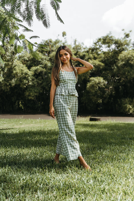 Apple Set in Gingham Print