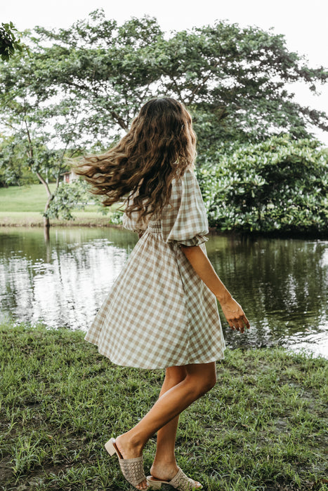 Hazel Dress in Gingham Print