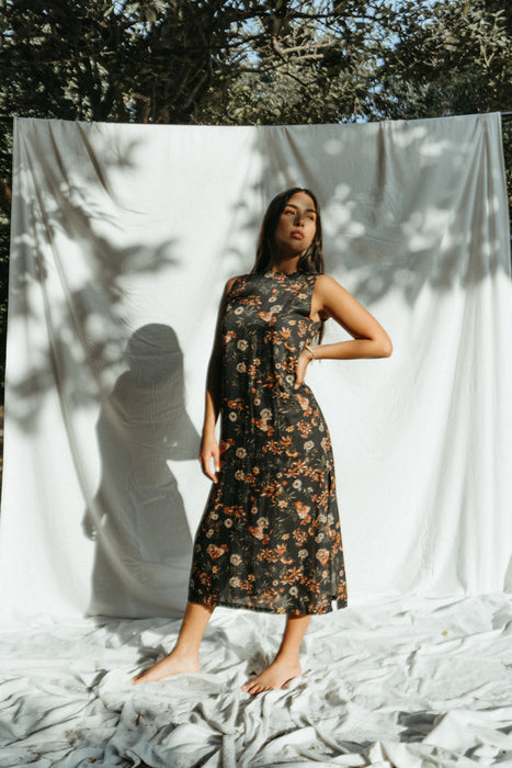 Elisa Midi Dress | Vintage Floral Print