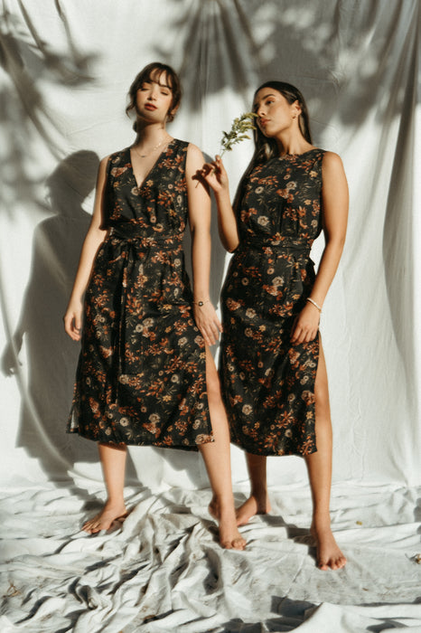 Elisa Midi Dress | Vintage Floral Print
