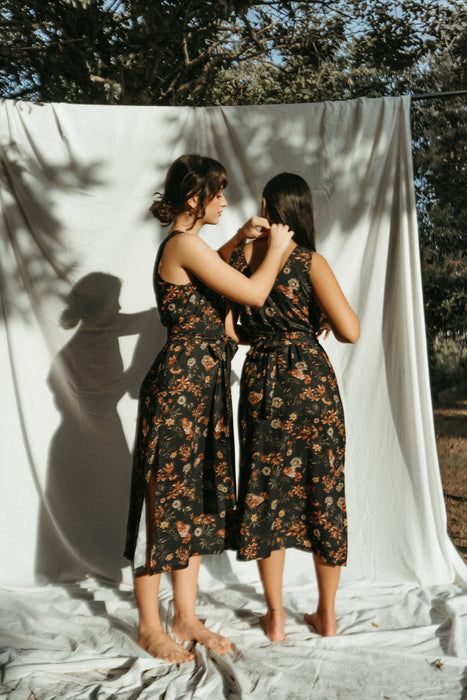 Elisa Midi Dress | Vintage Floral Print