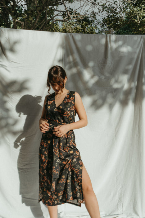 Elisa Midi Dress | Vintage Floral Print