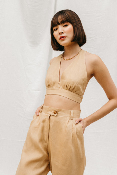 Stella Linen Bralette