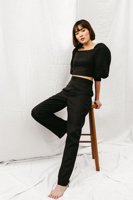 Lola Linen Crop Top