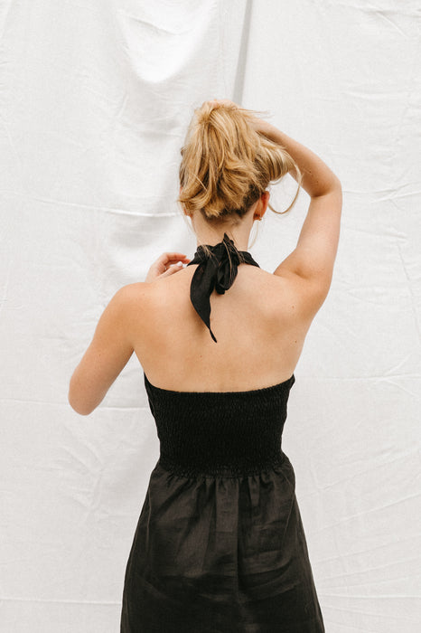 Lotus Linen Mini Dress
