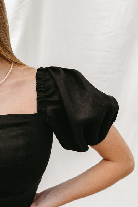Blake Linen Crop Top