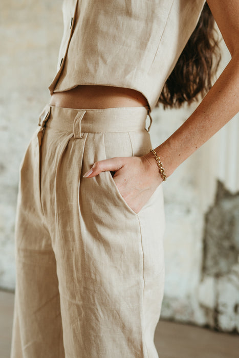 Latte Pant in Beige