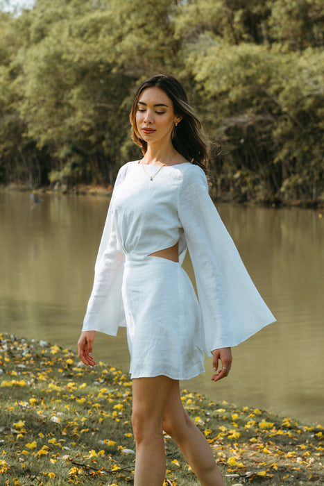 Alina Dress in White