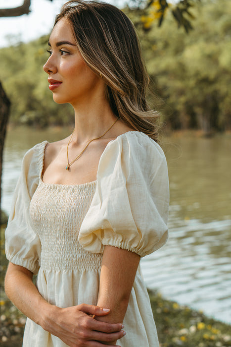 Belle Dress in Butter Yellow