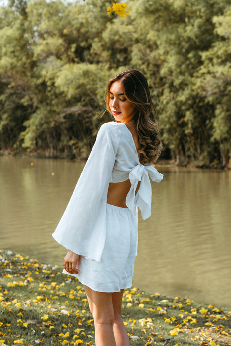 Alina Dress in White