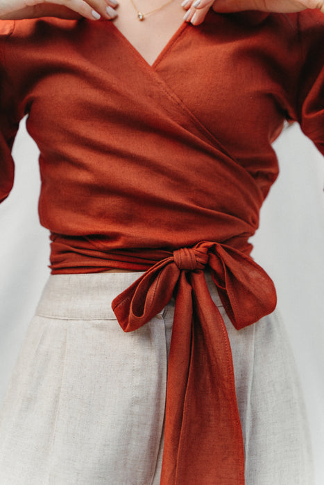 Sima Top in Terracota