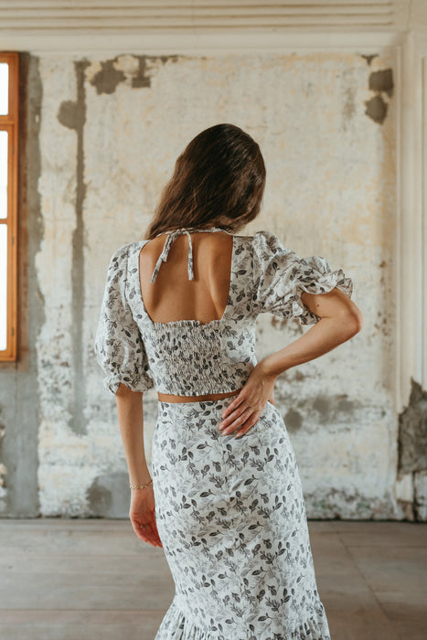 Set Flora in Floral Print