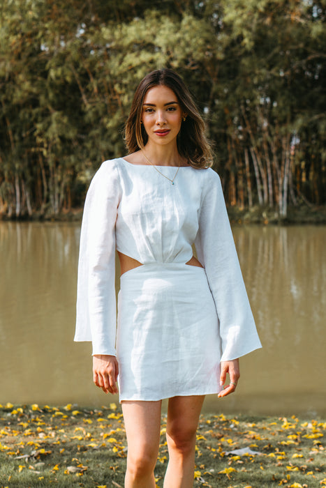 Alina Dress in White