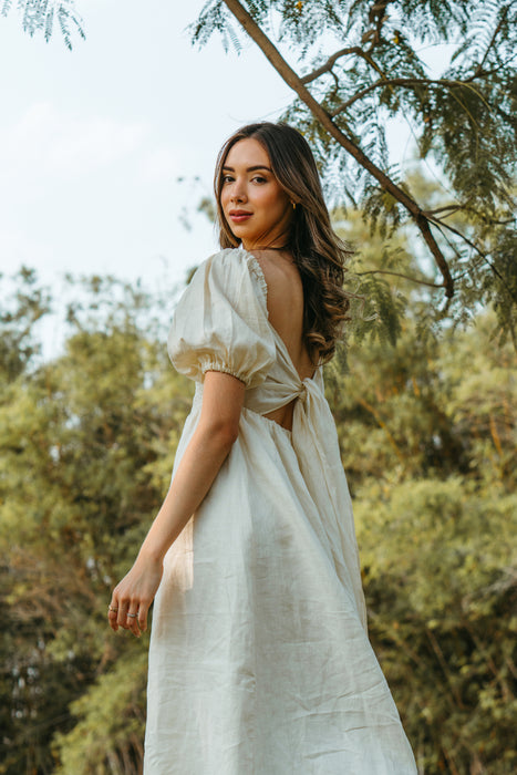 Belle Dress in Butter Yellow