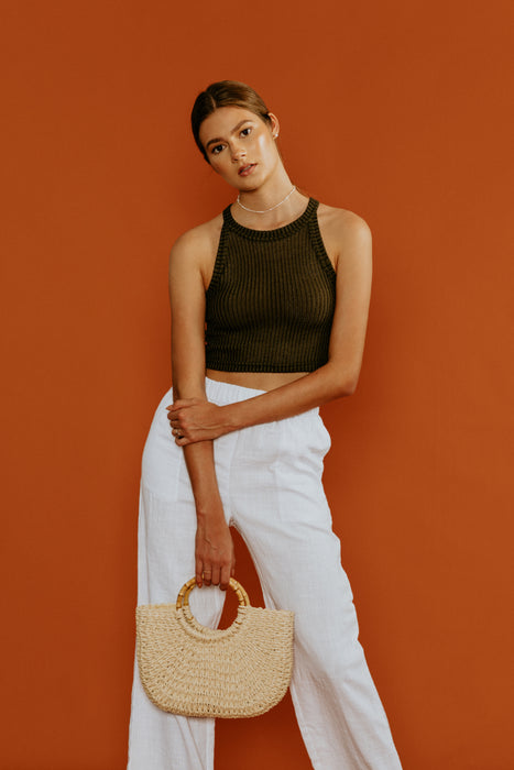 Amaia Top | Dark Olive Green
