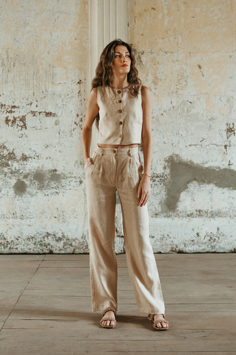 Latte Pant in Beige