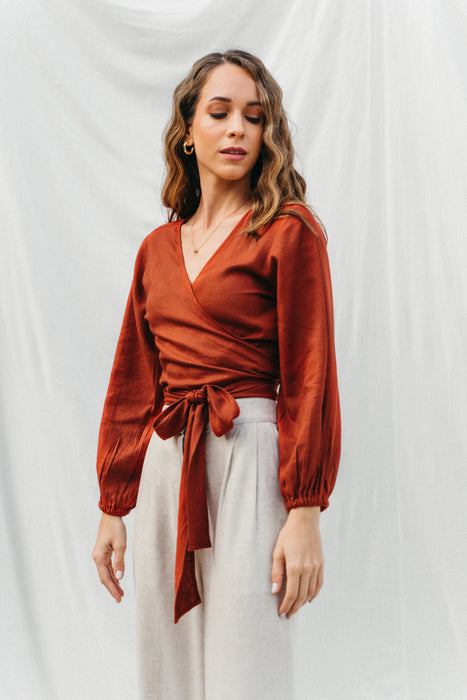 Sima Top in Terracota