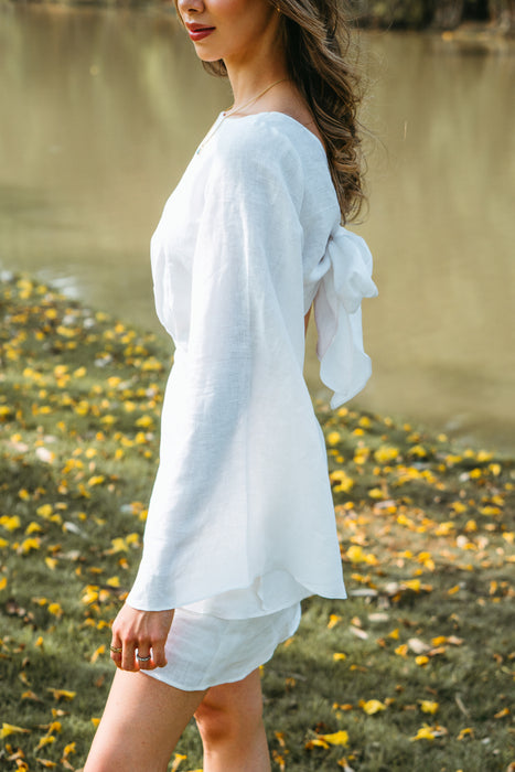 Alina Dress in White
