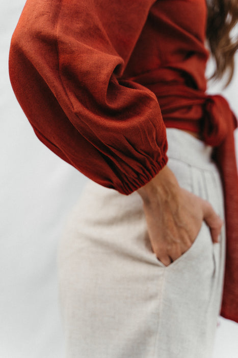 Sima Top in Terracota