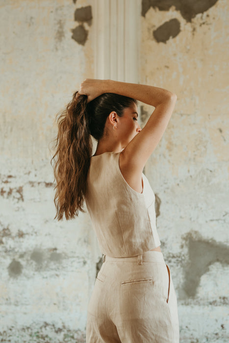 Sisa Vest in Beige