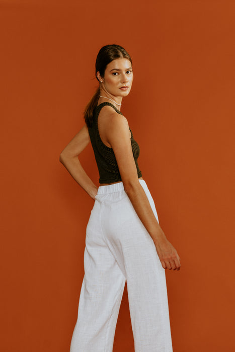 Amaia Top | Dark Olive Green